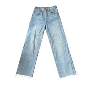 Levi's Ribcage Straight Jean Samba Tango Light *Cut Raw Hems